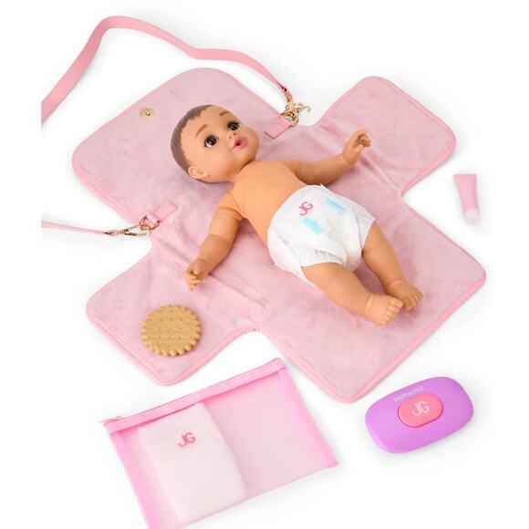 Journey Girls Plush 7 Piece Diaper Bag Set For 14" Doll 3+ NWT - Picture 5 of 6